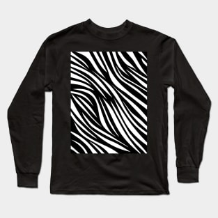 SAFARI Print Zebra Stripes Long Sleeve T-Shirt